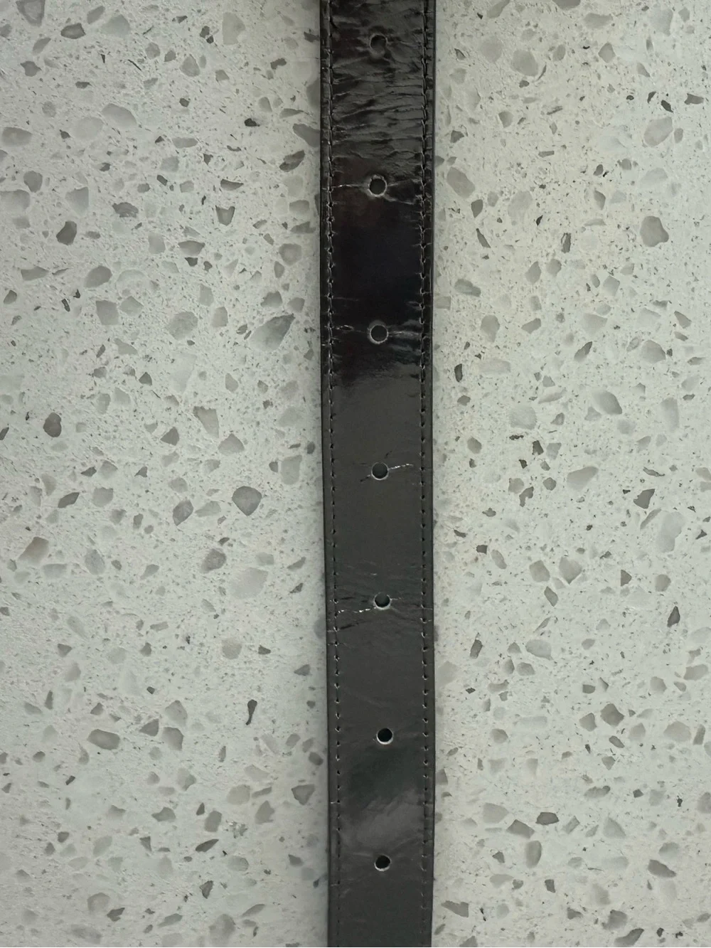 Anne Fontaine Amelie Belt early 2000s Pewter Metalic